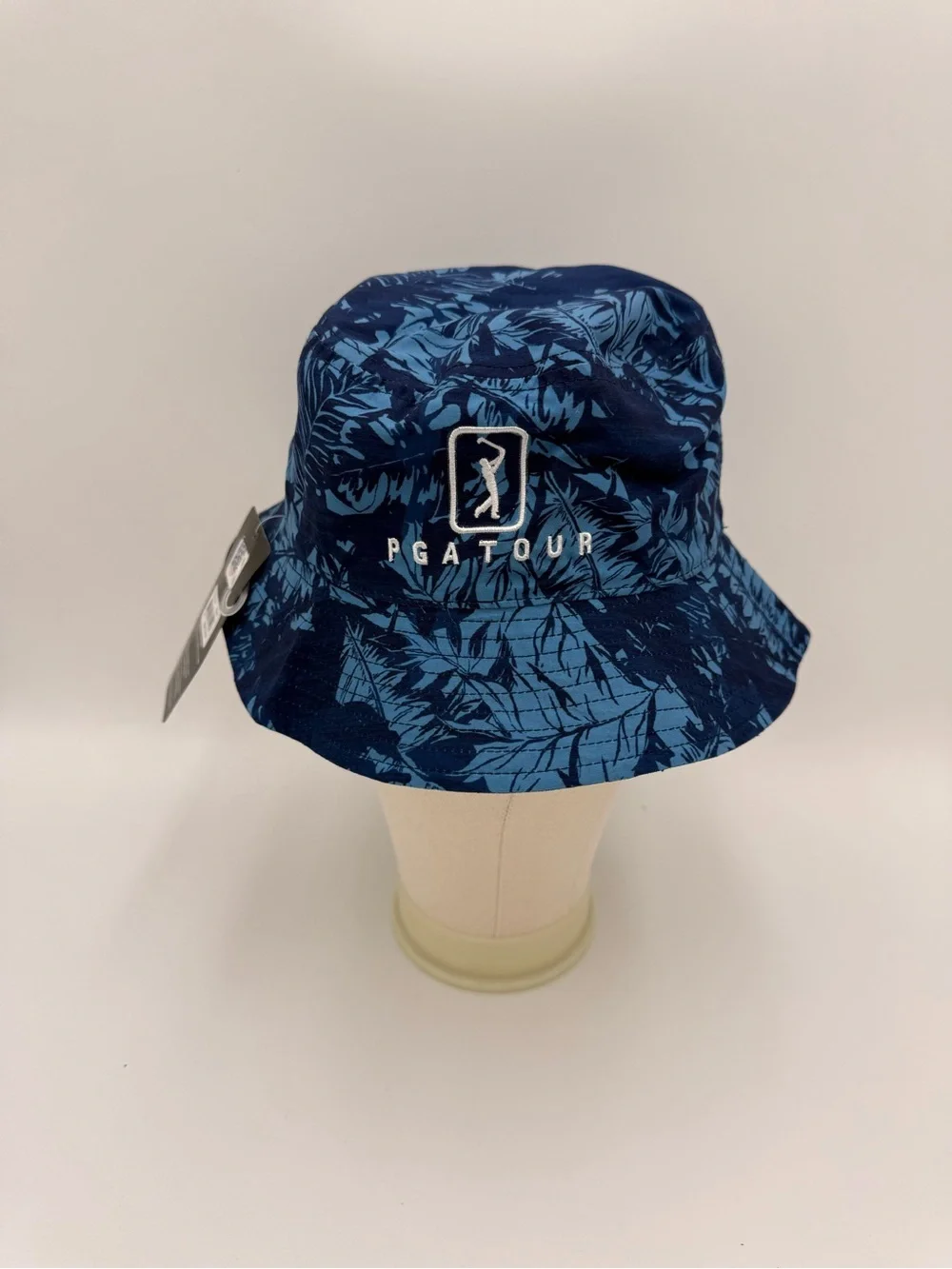 PGA Tour Blue Printed Bucket Hat Reversible